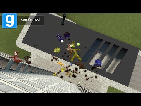 Gmod Throwing FNAF Off A Building