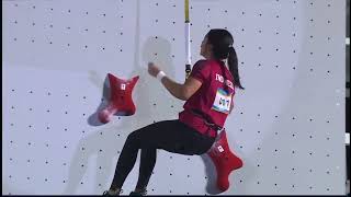 Download lagu Indonesia break women's speed climbing relay world record at Asian Beach Games mp3