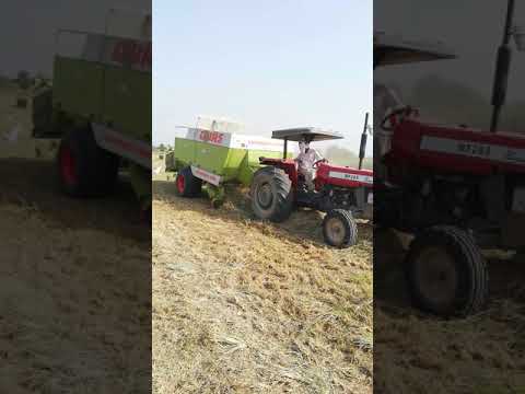 FARMER : Claas 1200 Baler with Messay Ferguson 285 in Pakistan.