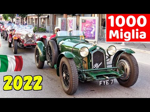 1000 Miglia 2022 Highlights - Day 2, Gambettola (FC) - Alfa 6C 1750 Zagato, Mercedes 300 SL & More!