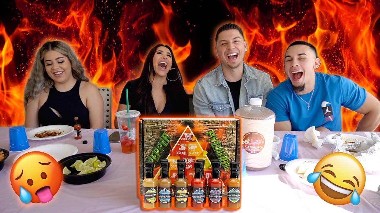 WE TRIED THE HOT SAUCE CHALLENGE! (STEAMY QUESTIONS)