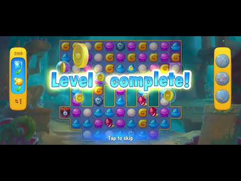 Fishdom gameplay level 2106