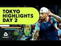 Kyrgios Returns To Tokyo; Ruud, De Minaur, Kwon Feature | Tokyo 2022 Day 2 Highlights