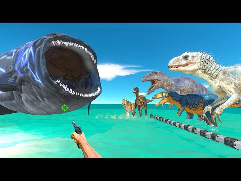 FPS Avatar Rescues Dinosaurs and Fights Bloop - Animal  Revolt Battle Simulator