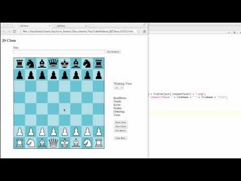 Programming A Chess Engine In Pure Javascript Part 55 - Bulding the (simple) GUI - Clicking