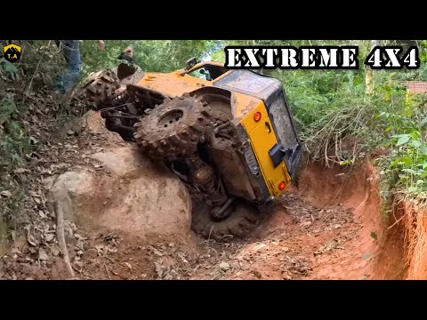 Falls, Breakdowns and Stuck ⚠️Heavy Trail⚠️ Ranger - Troller - Jimny
