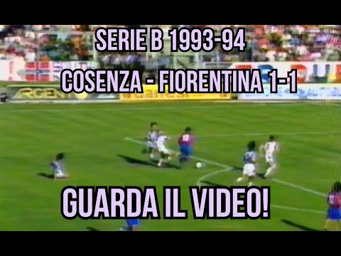 Serie B 1993-94: 3° giornata. Cosenza - Fiorentina 1-1
