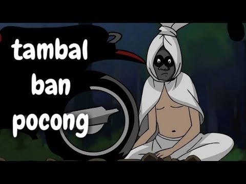 animasi lucu - tambal ban pocong