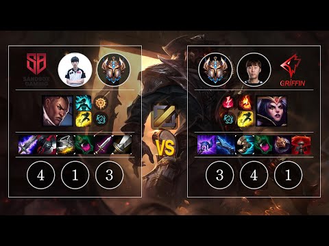 SB TolanD Lucian vs GRF jjun LeBlanc Mid - KR Challenger Patch 10.11