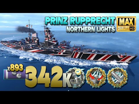 Battleship Prinz Rupprecht: When opponent is too busy - World of Warships