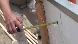 Insulated Concrete Forms Installation - Plumb, Straight, Square &amp; Level 16