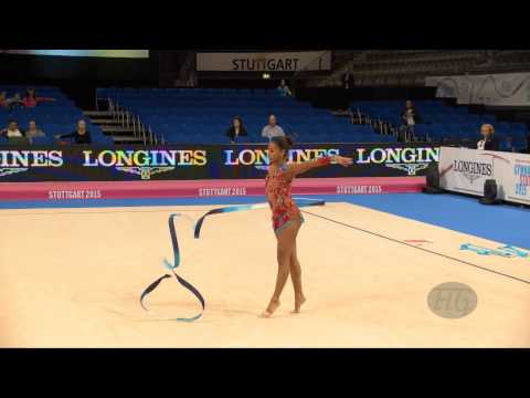 Anna MPANZU (ANG) 2015 Rhythmic Worlds Stuttgart - Qualifications Ribbon