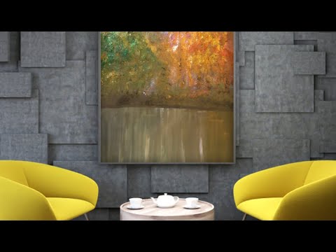 lake acrylic painting #2