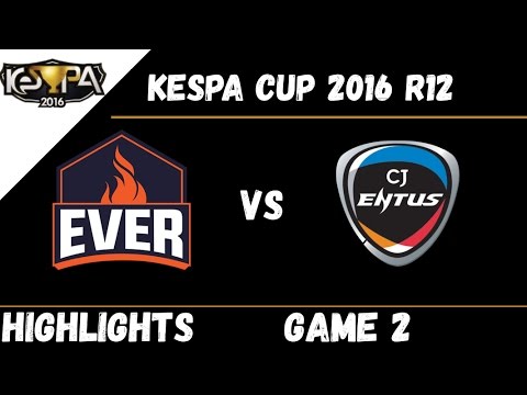 ESC vs CJ | Game 2 | Highlights Kespa Cup 2016 R12 ESC Ever vs CJ Entus