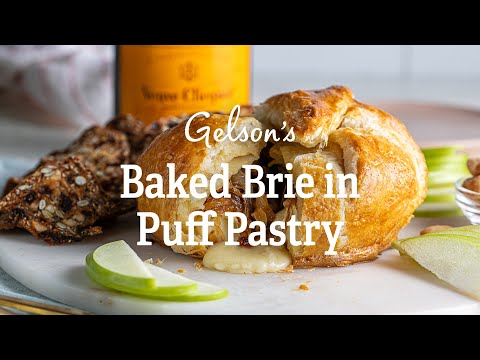 Baked Brie & Caramelized Onions in Puff Pastry