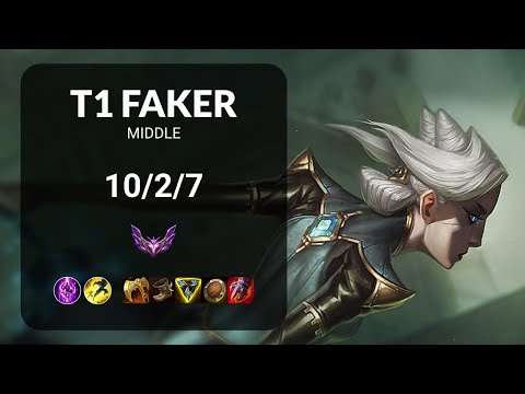T1 Faker Camille vs Xerath MIDDLE - KR  Patch 13.16