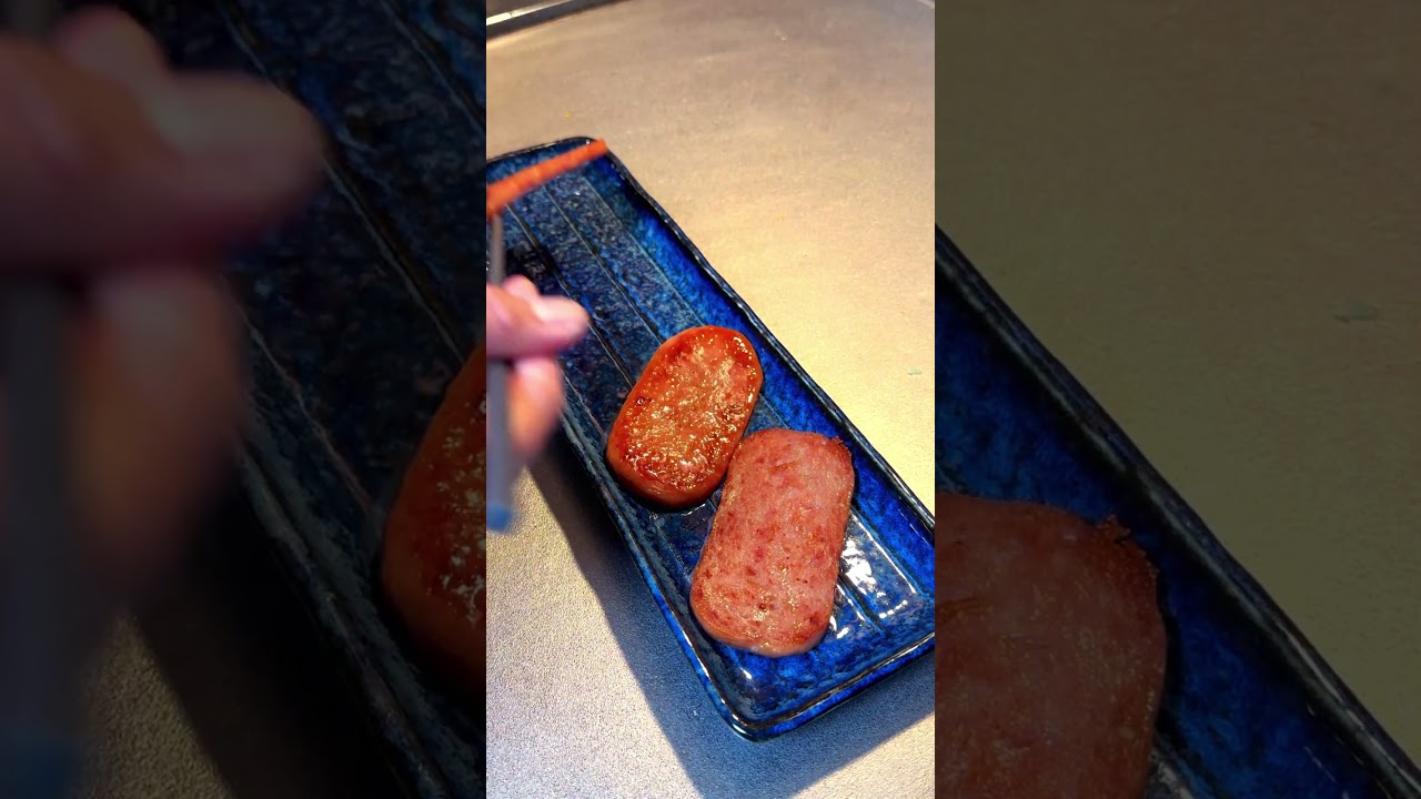 スパム×アボカドわさび麺つゆバター　#shorts