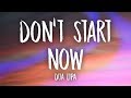 Dua Lipa - Don't Start Now (Lyrics)