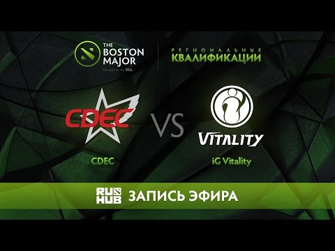 CDEC Gaming vs iG Vitality,Boston Major Qualifiers - China [Tekcac]