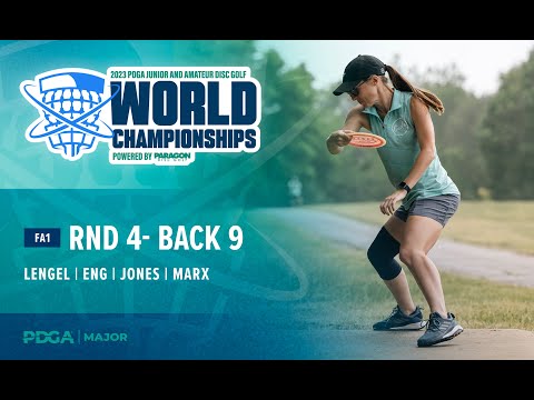 2023 PDGA Amateur and Jr Worlds | FA1 R4B9 Lead Card | Lengel, Eng, Jones, Marx