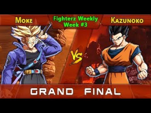 Moke (Cell/Trunks/Vegeta) Vs Kazunoko (Gohan/Goku Black/Vegeta) - Grand Final - DBFZ