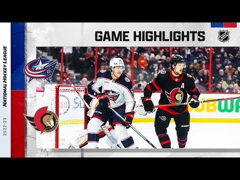 Blue Jackets @ Senators 1/3 | NHL Highlights 2023