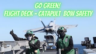 On The Flight Deck - Catapult 4 Bow Safety