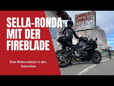 Die Sella-Ronda mit der Fireblade, eine Motorradtour in den Dolomiten