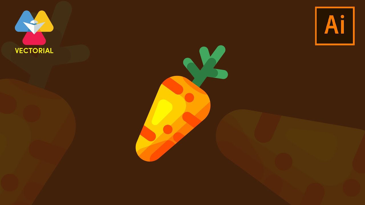 Carrot tutorial in Adobe Illustrator 2020