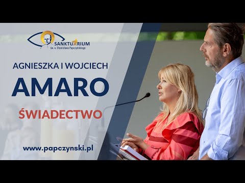 Agnieszka i Wojciech Modest Amaro - świadectwo w Sanktuarium św. o. Stanisława Papczyńskiego