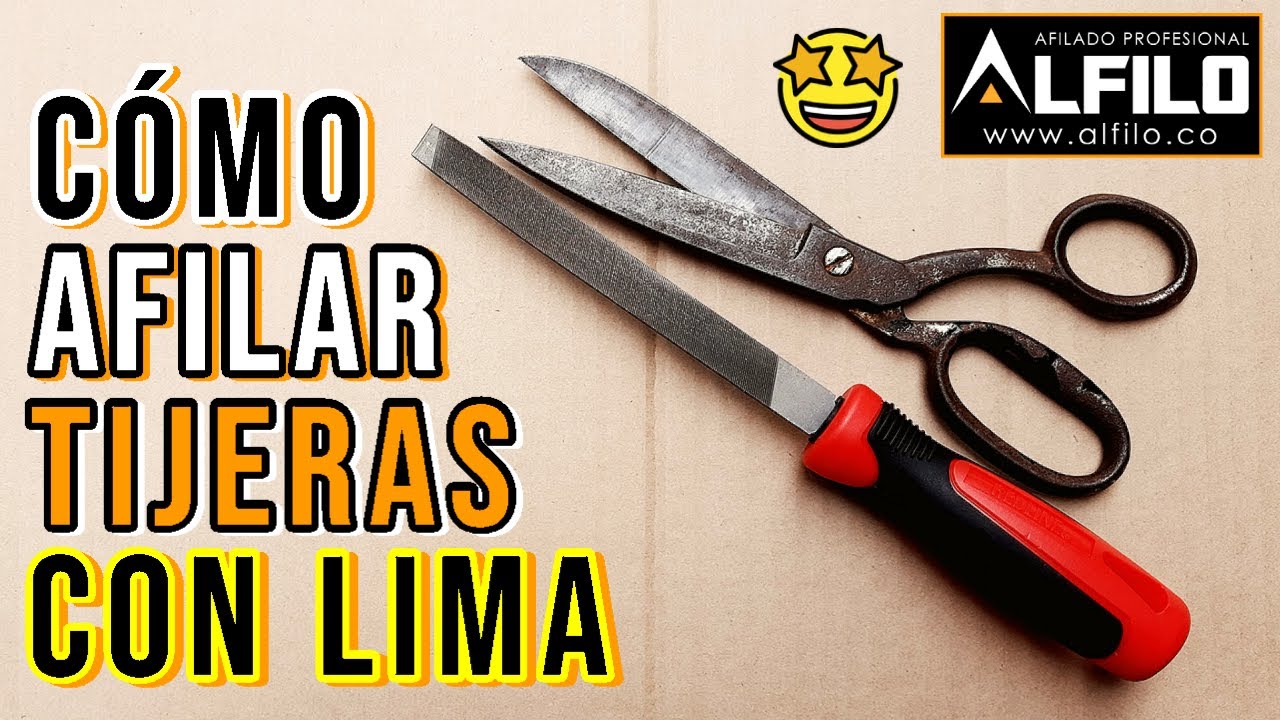 ⚠️Cómo afilar tijeras con lima✂️