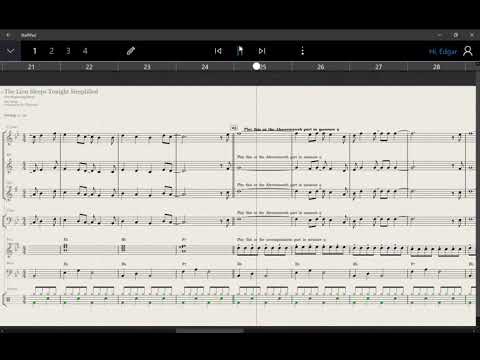 The Lion Sleeps Tonight Simplified - Arrangement for Beginning Band