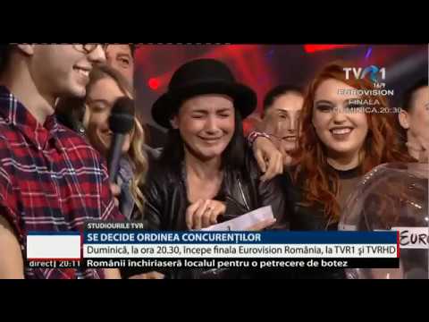 Selecția Națională Eurovision 2017 - Tragere la sorți pentru intrarea în finală