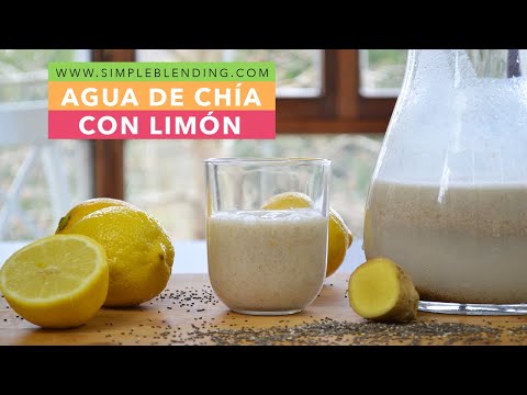 CÓMO HACER AGUA DE CHÍA | Agua de chía con limón |  Bebida adelgazante con chía y limón