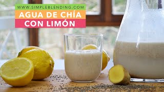 CÓMO HACER AGUA DE CHÍA | Agua de chía con limón | Bebida adelgazante con chía y limón