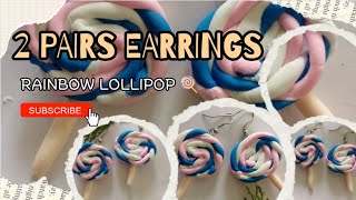 Cute DIY 🍭 Lollipop  Earrings ✨🩷