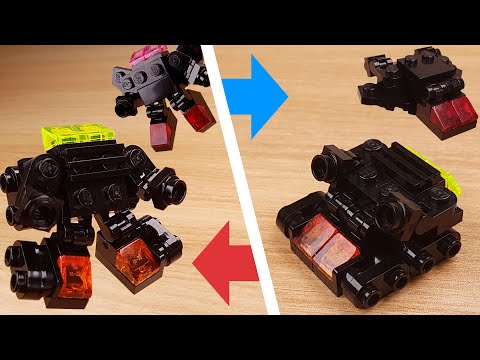 LEGO brick Upgraded Rescue Boy transformer robot tutorial Black Rescue Boy #LEGO #レゴ変形ロボ #レゴアイデア