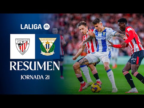 📹 RESUMEN  Athletic Club 0 - 0 CD Leganés I J21 | LALIGA