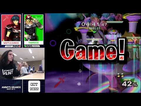 Fabreeze (Falcon) vs. Wafflejunkie (Marth, Fox) - AM Grand Finals - Flatty October 2022