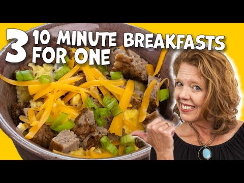 Three 10 Minute Breakfast For One Ideas - Easy Egg Recipes