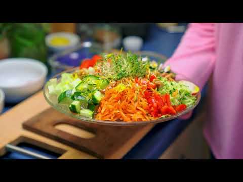 Vitales Frühlingsmenü kombiniert mit Wildkräutern - Mit-Freude-Essen