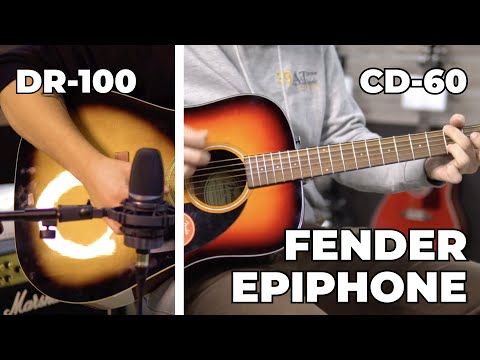 Epiphone DR 100 vs Fender CD 60 – Soundcheck