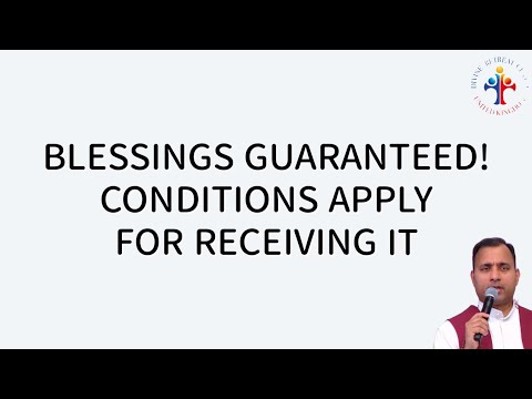 Blessings Guaranteed! Conditions apply for receiving it - Fr Joseph Edattu VC