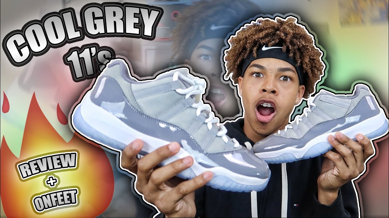 JORDAN 11 LOW COOL GREY REVIEW + ON FEET!🔥🔥🔥