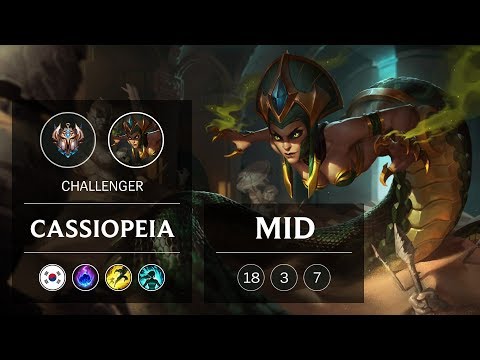 Cassiopeia Mid vs Zoe - KR Challenger Patch 9.1