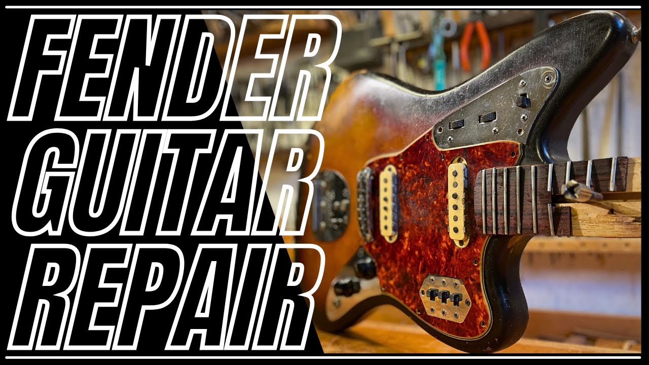 Fender Jaguar Vintage Guitar Repair Restoration Part 1