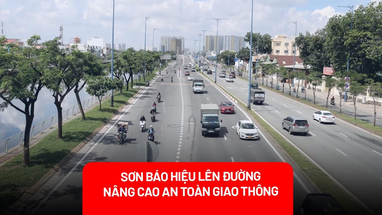 Sơn báo hiệu tốc độ lên mặt đường: Giải pháp mới cho an toàn giao thông