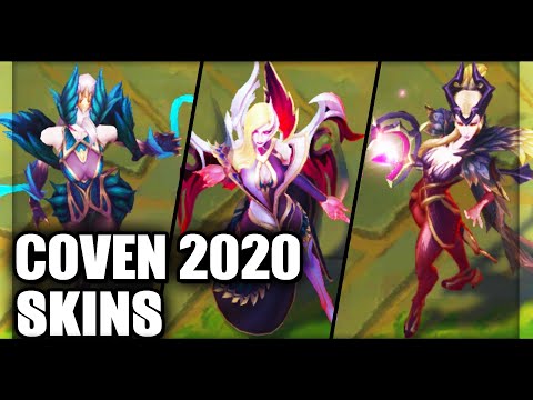 All New Coven Skins Spotlight Legendary Morgana, Zyra, Leblanc (League of Legends)