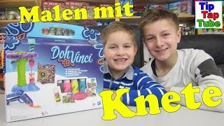 Play doh DohVinci Farbenmischer Hasbro A9212EU4 Unboxing Video Bilder Malen mit Knetgummi Kinderkana