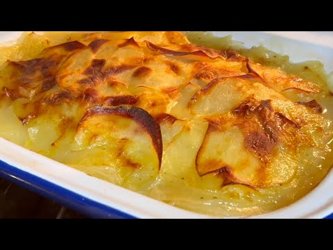 Pommes de terre Boulangère :  Gratin SANS FROMAGE, NI OEUFS, NI GLUTEN, NI BEURRE !